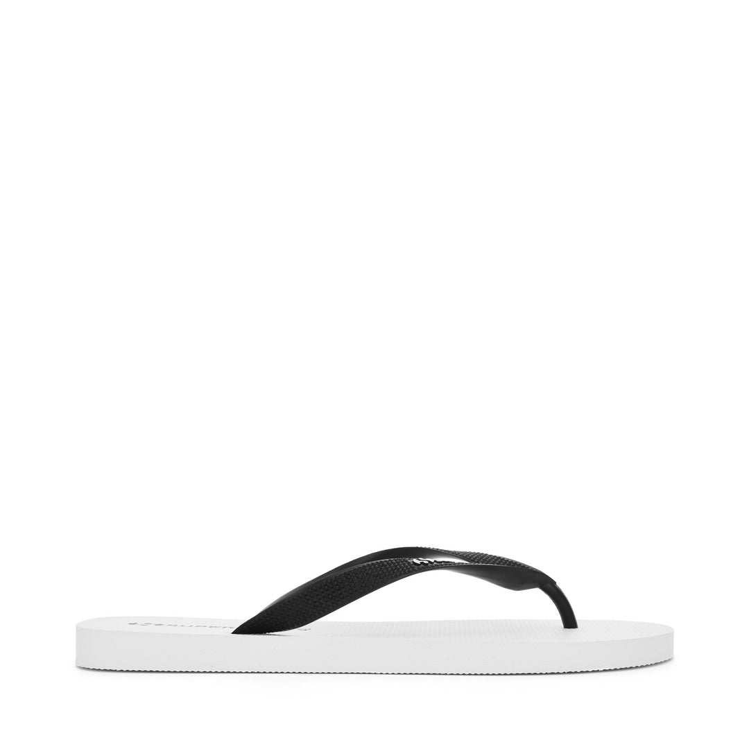 Herren Flip Flops Weiß mit Obermaterial aus Gummi 01