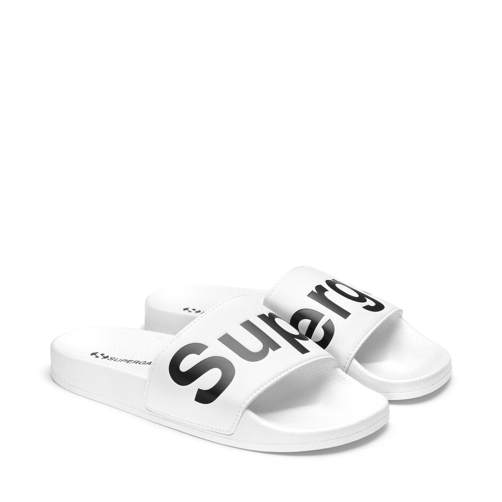 Weiße Unisex-Sandalen mit Gummisohle 02