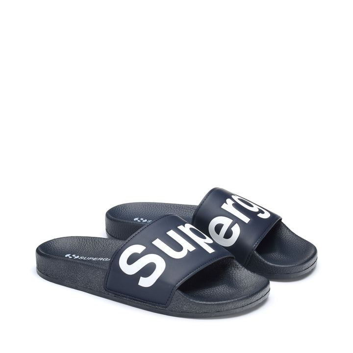 Blaue Unisex-Sandalen mit Gummisohle 2