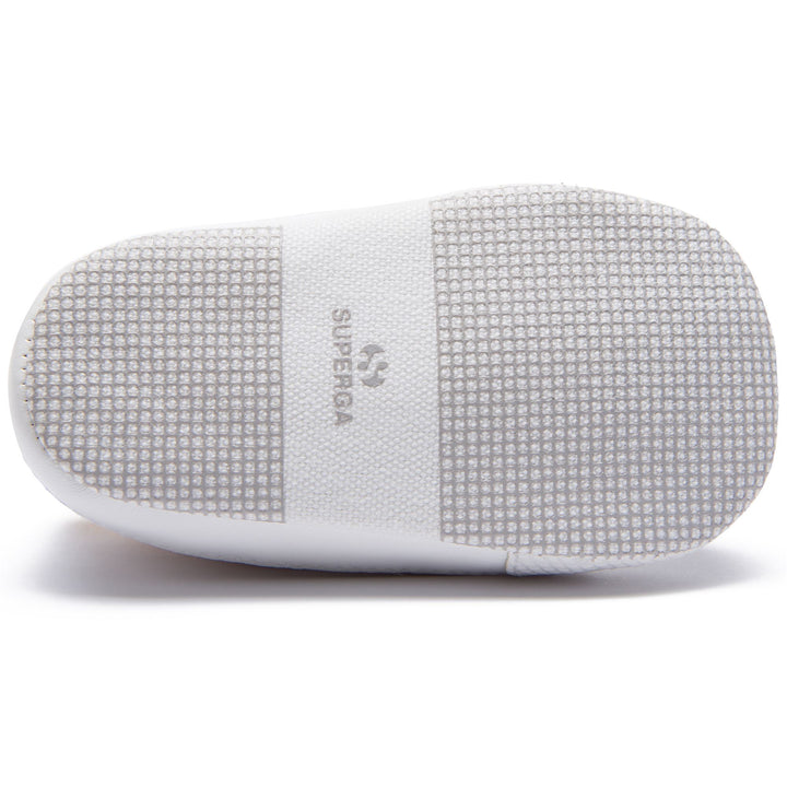 Weiße Low Cut Sneakers für Kinder mit Obermaterial aus Baumwolle 6