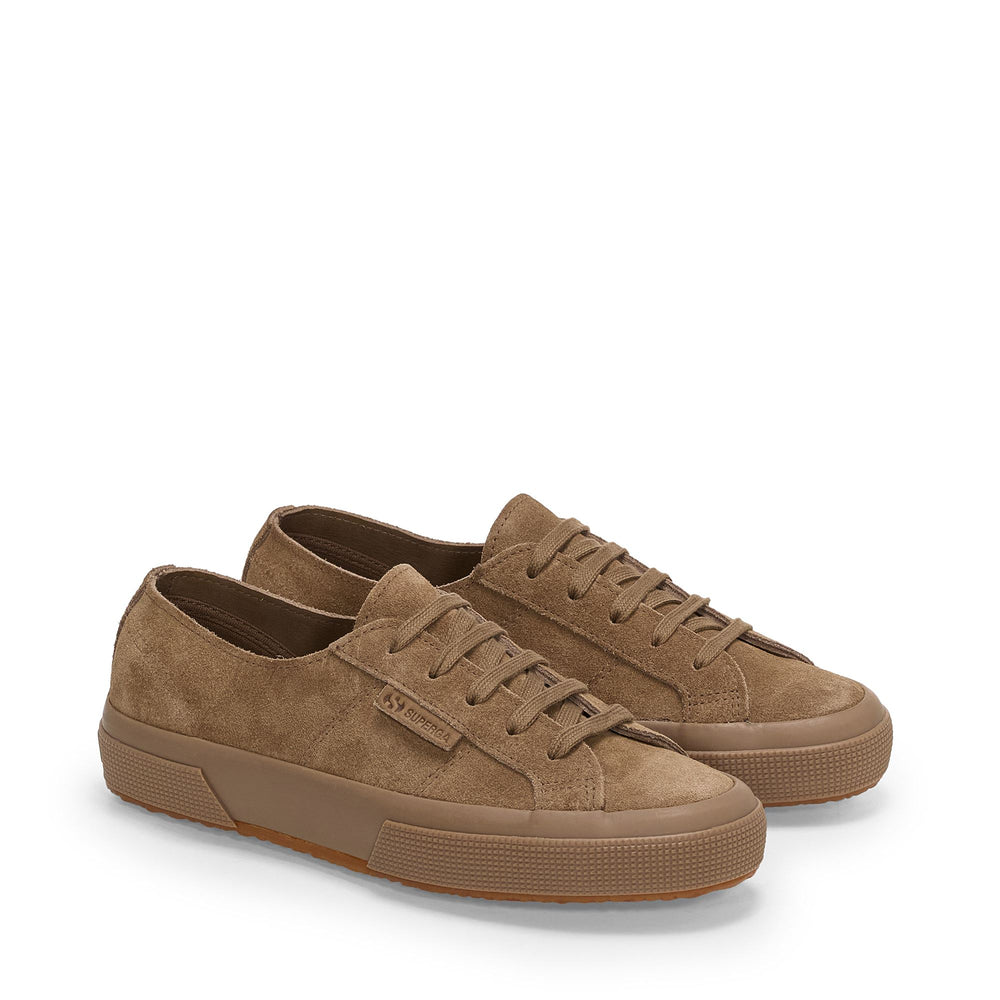 Unisex Brown Low Cut Sneakers with Suede Upper 02