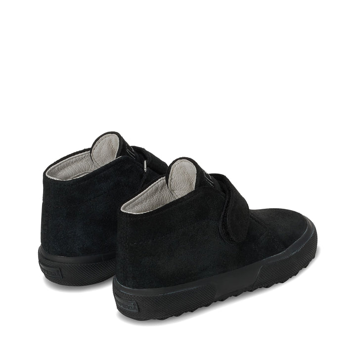 Jungen-Stiefeletten, komplett schwarz, Obermaterial aus Wildleder 3