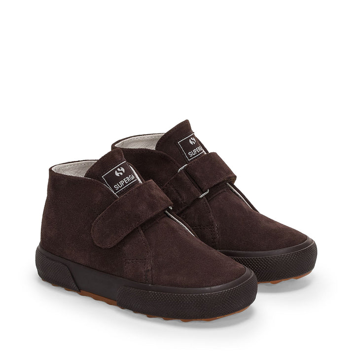 Jungenstiefeletten in dunkler Schokolade mit Obermaterial aus Wildleder 2