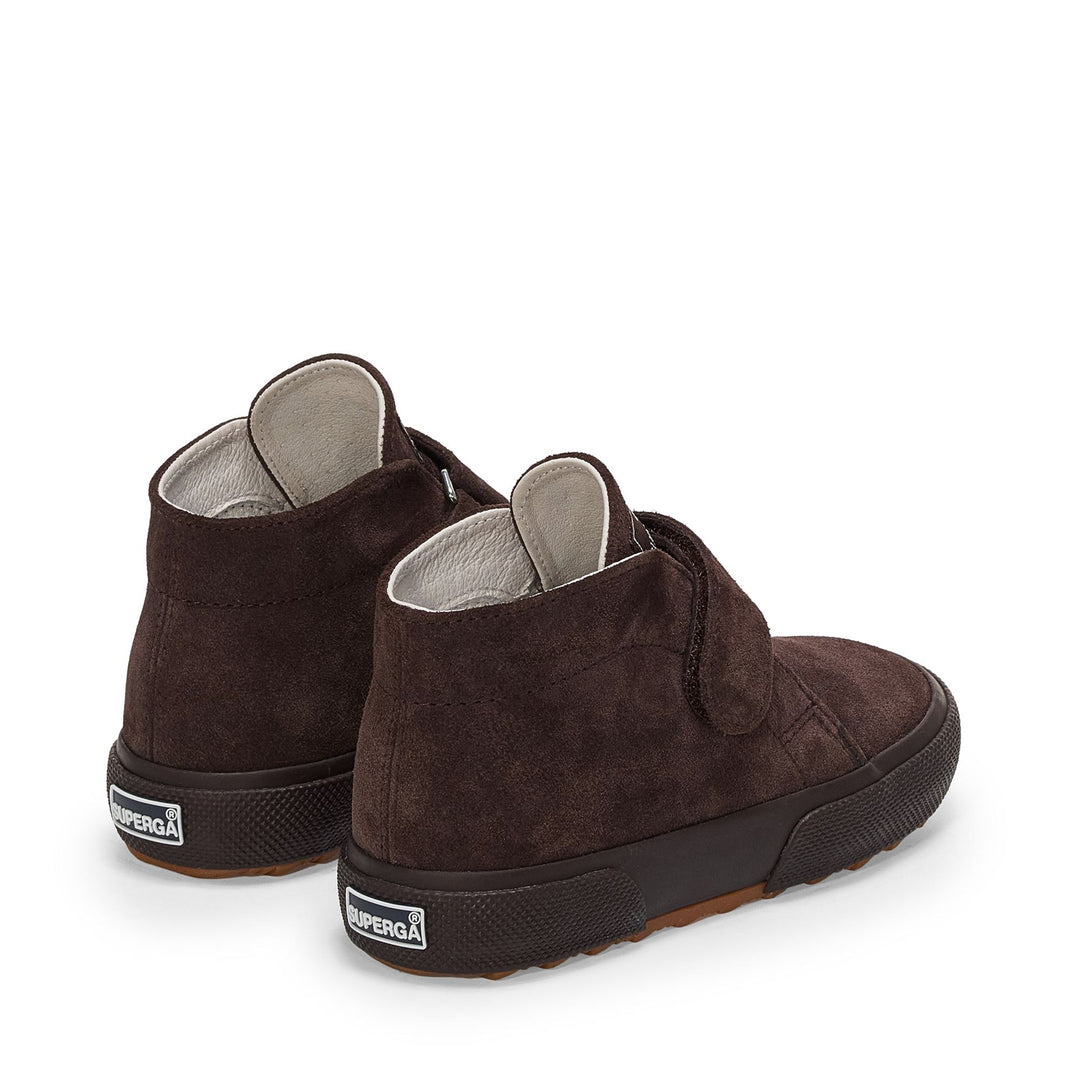 Jungenstiefeletten in dunkler Schokolade mit Obermaterial aus Wildleder main