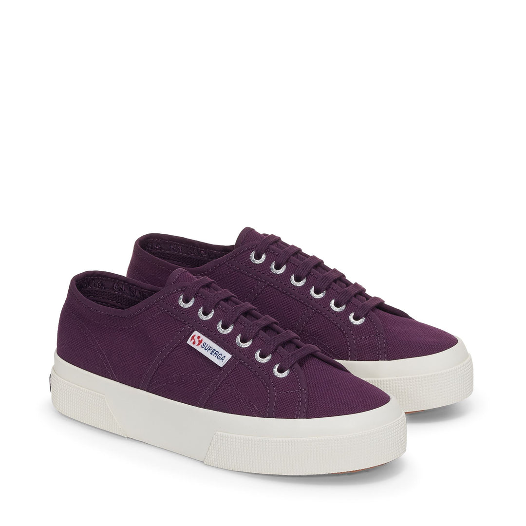 Unisex Violet Platform Sneakers with Cotton Upper main