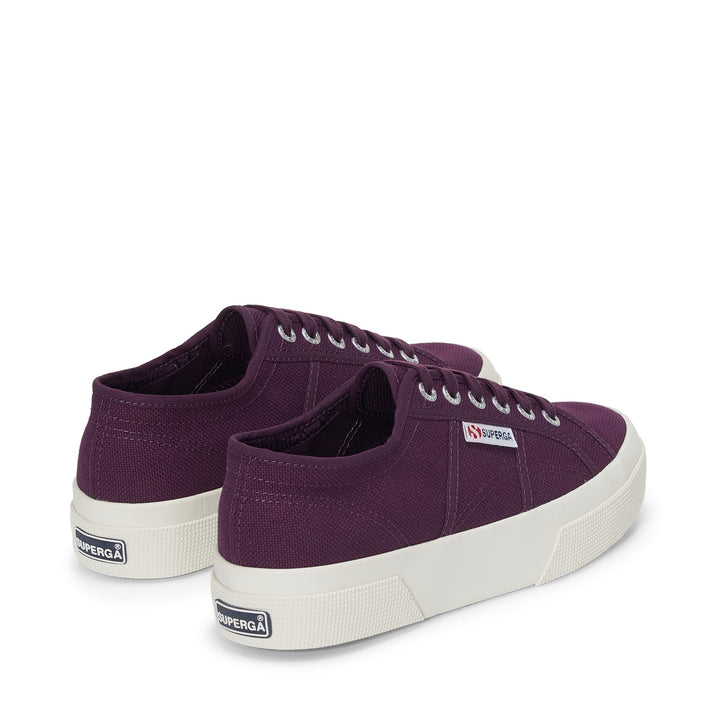 Unisex Violet Platform Sneakers with Cotton Upper 3