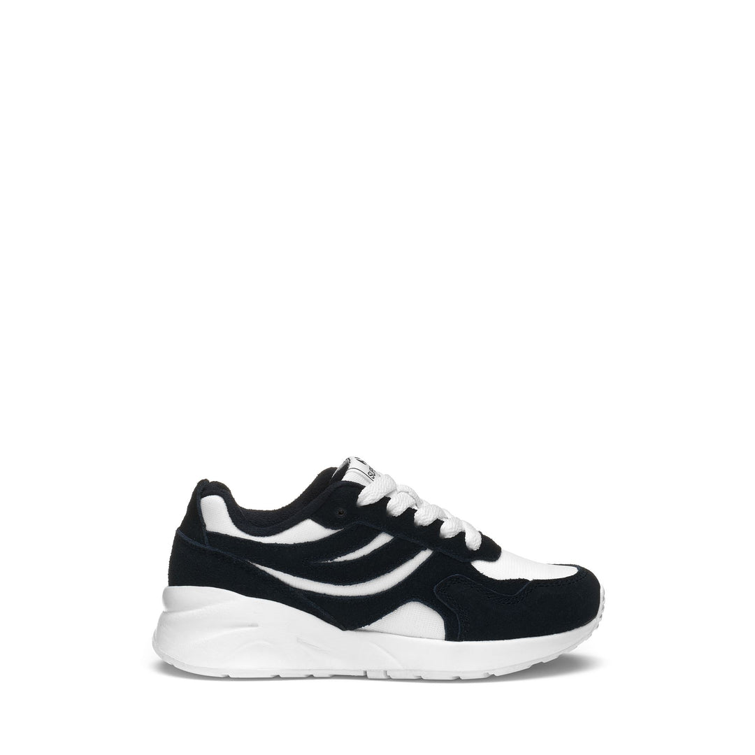 Weiße Low Cut Sneakers für Kinder mit Obermaterial aus Nylon 01