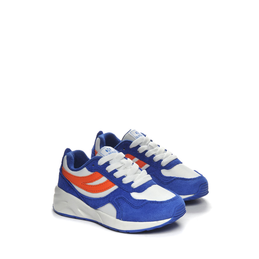 Blaue Low Cut Sneakers für Kinder mit Obermaterial aus Nylon 02
