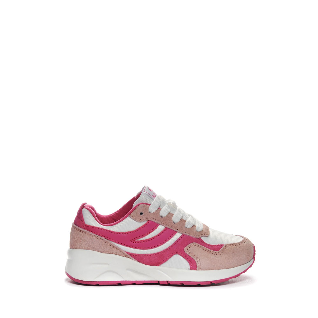 Niedrig geschnittene Kinder-Sneaker in Rosa mit Obermaterial aus Nylon 01