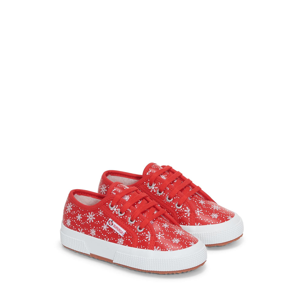 Niedrig geschnittene Kinder-Sneaker in Rot mit Obermaterial aus Baumwolle 02