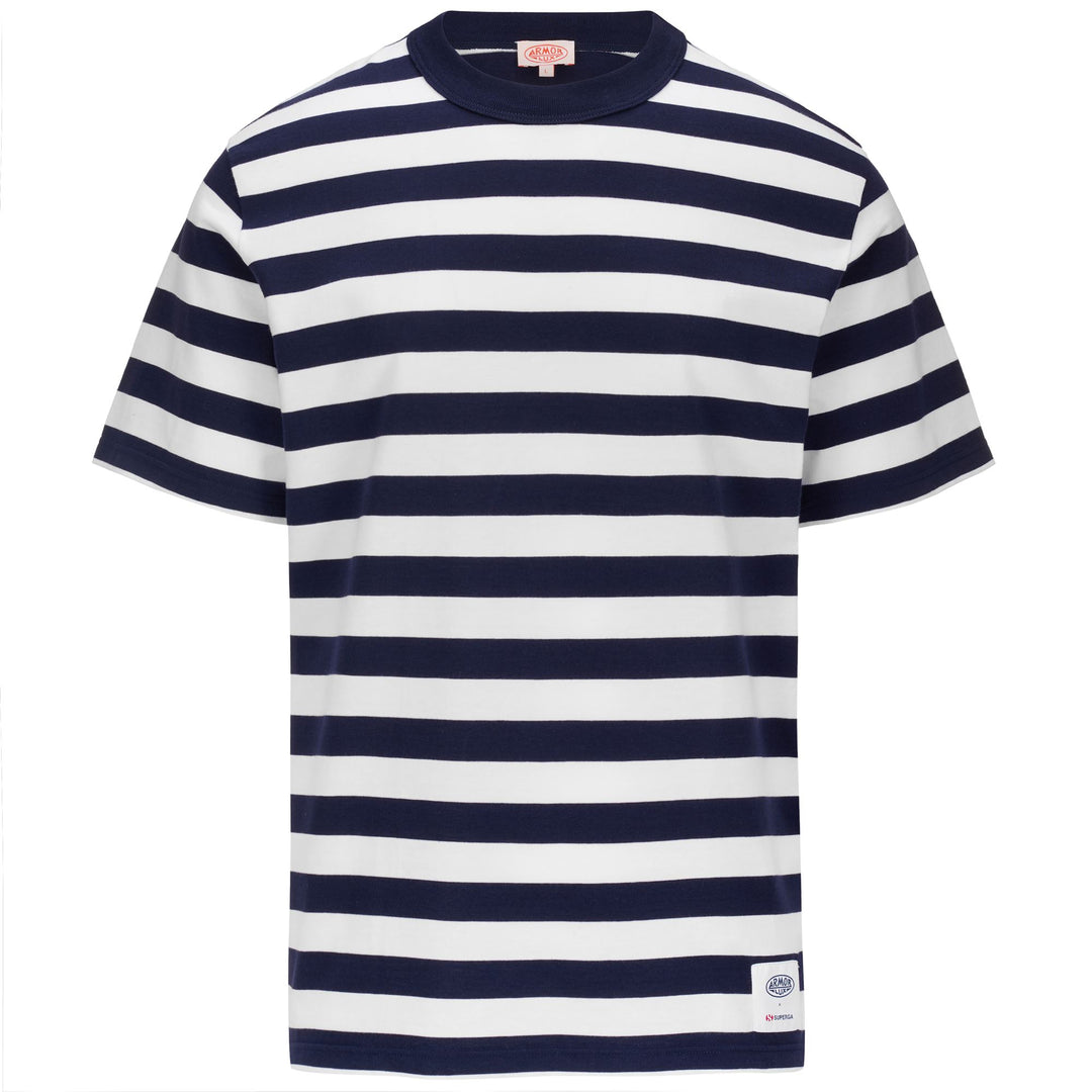 Blaues Herren-T-Shirt mit Baumwollstoff 01