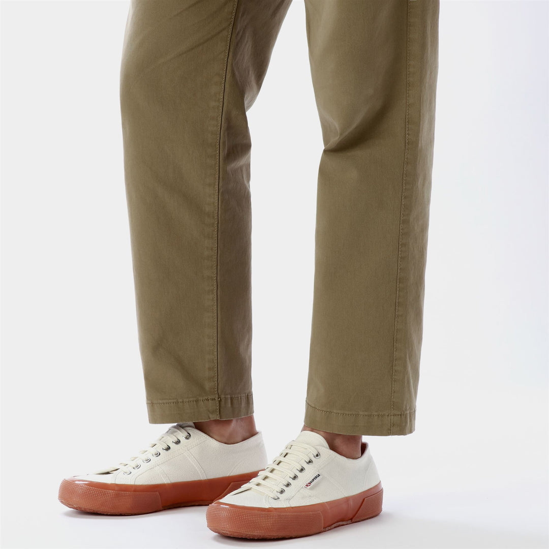 Weiße Low Cut-Sneakers für Unisex mit Obermaterial aus Baumwolle main