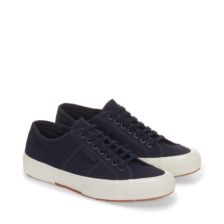 Unisex Low Cut Navy Sneakers mit Obermaterial aus Baumwolle 2
