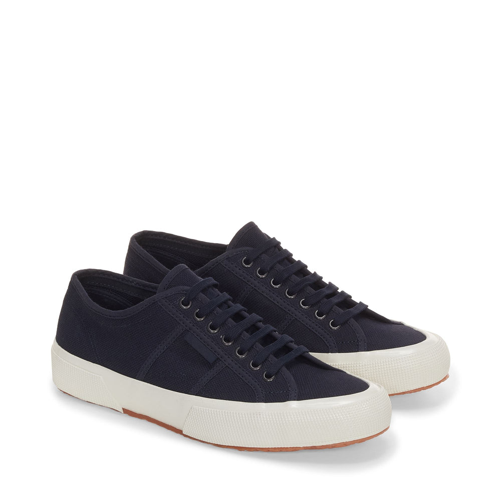 Unisex Low Cut Navy Sneakers mit Obermaterial aus Baumwolle 02
