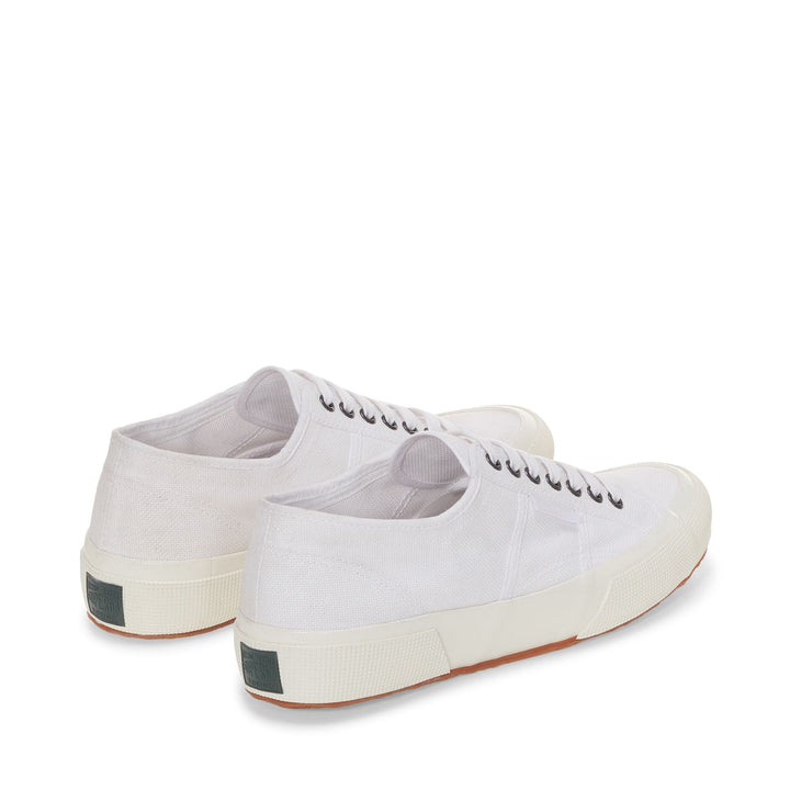 Weiße Low Cut-Sneakers mit Baumwollobermaterial 3