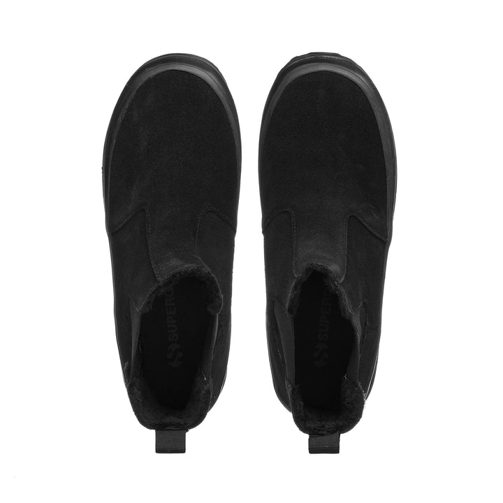 Schwarze Stiefeletten für Kinder mit Obermaterial aus Wildleder 4