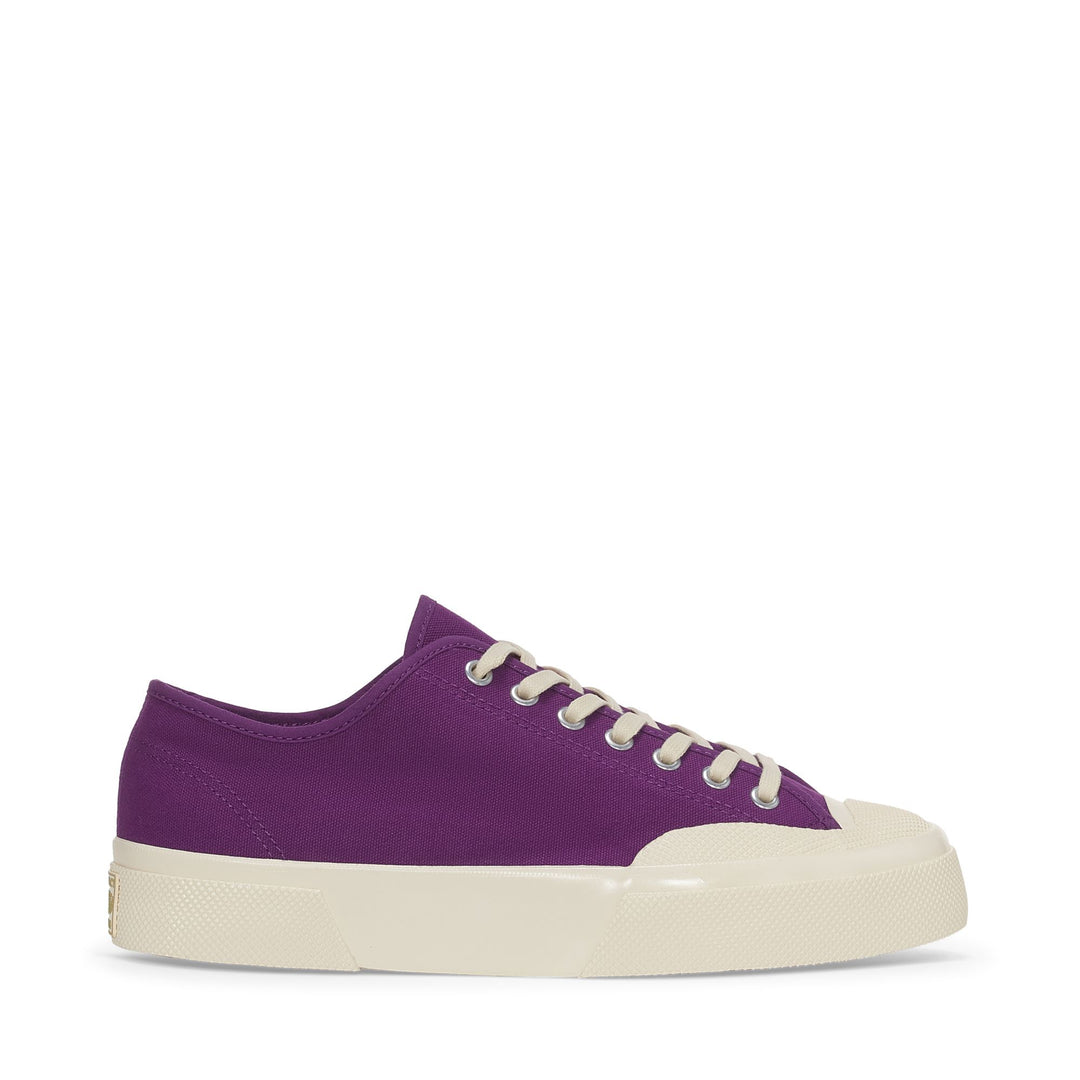 Unisex Purple Low Cut Sneakers with Cotton Upper 01