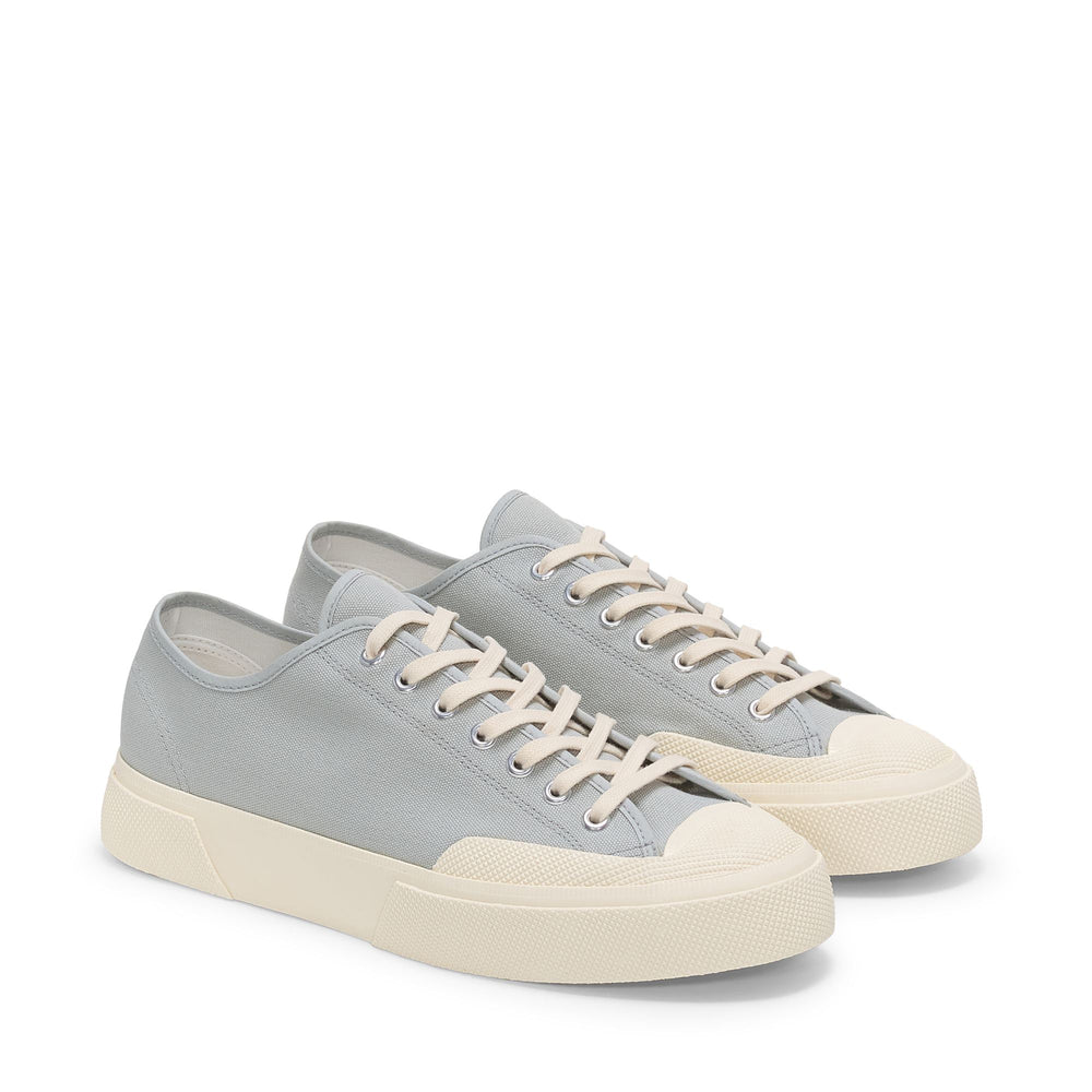 Unisex Low Cut Sneakers in Grey with Cotton Upper 02