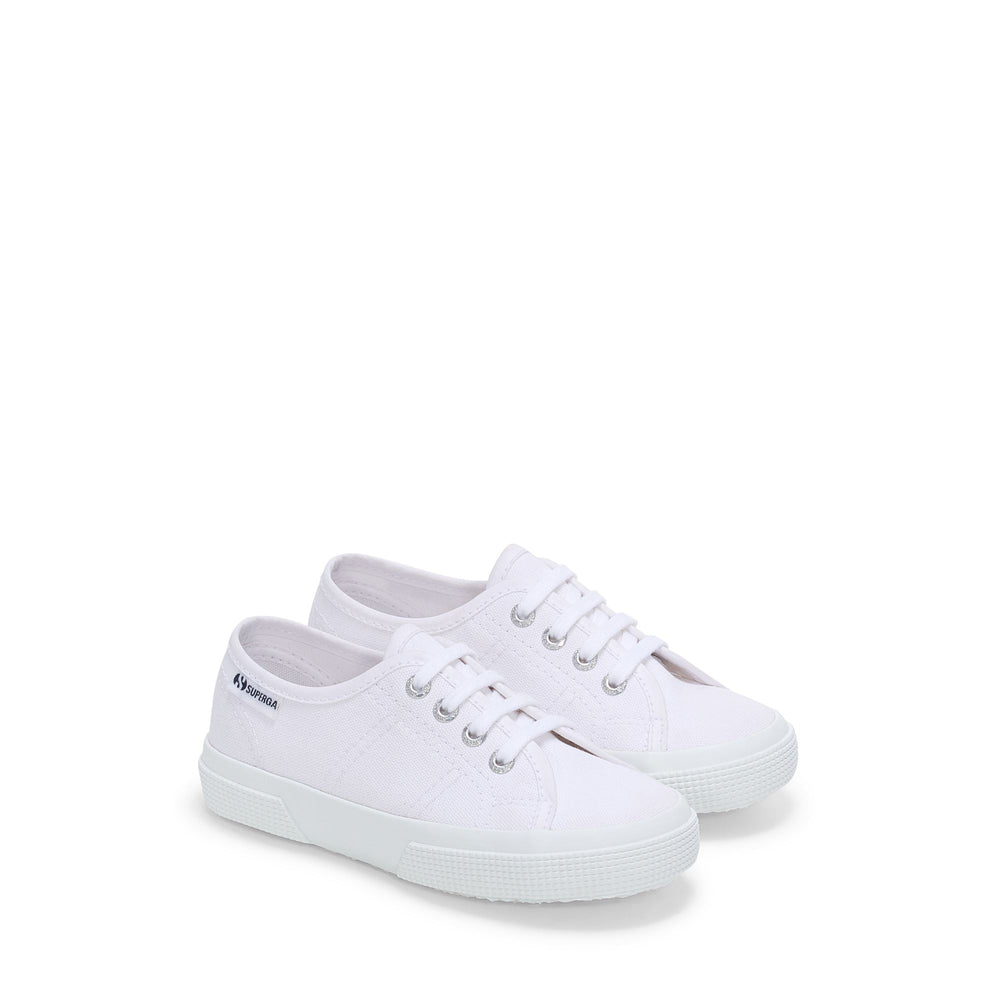 Kinder-Sneakers in Weiß mit Obermaterial aus Baumwolle 02