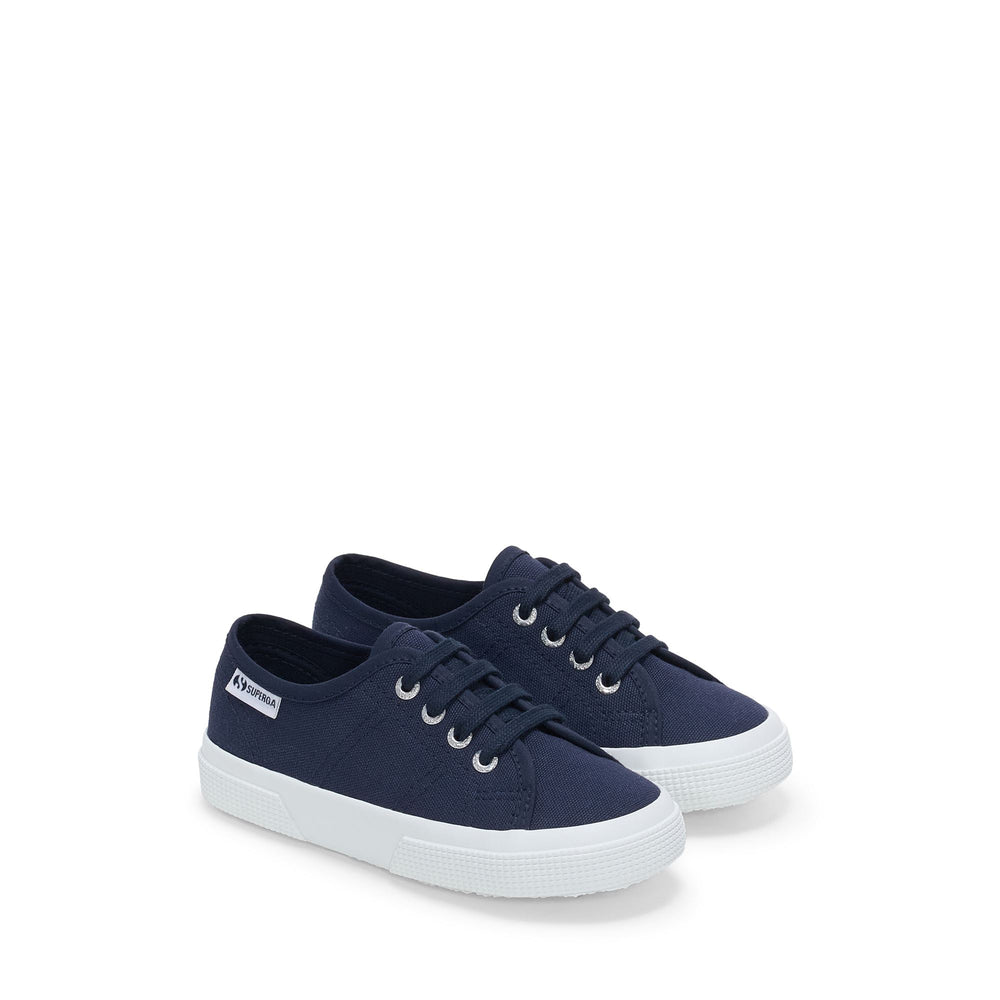 Kinder-Sneaker in Navy mit Obermaterial aus Baumwolle 02