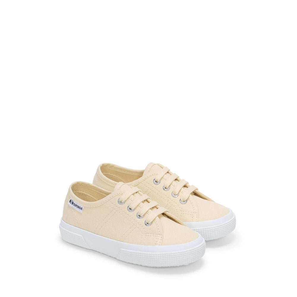 Kinder-Sneakers Beige mit Obermaterial aus Baumwolle 02