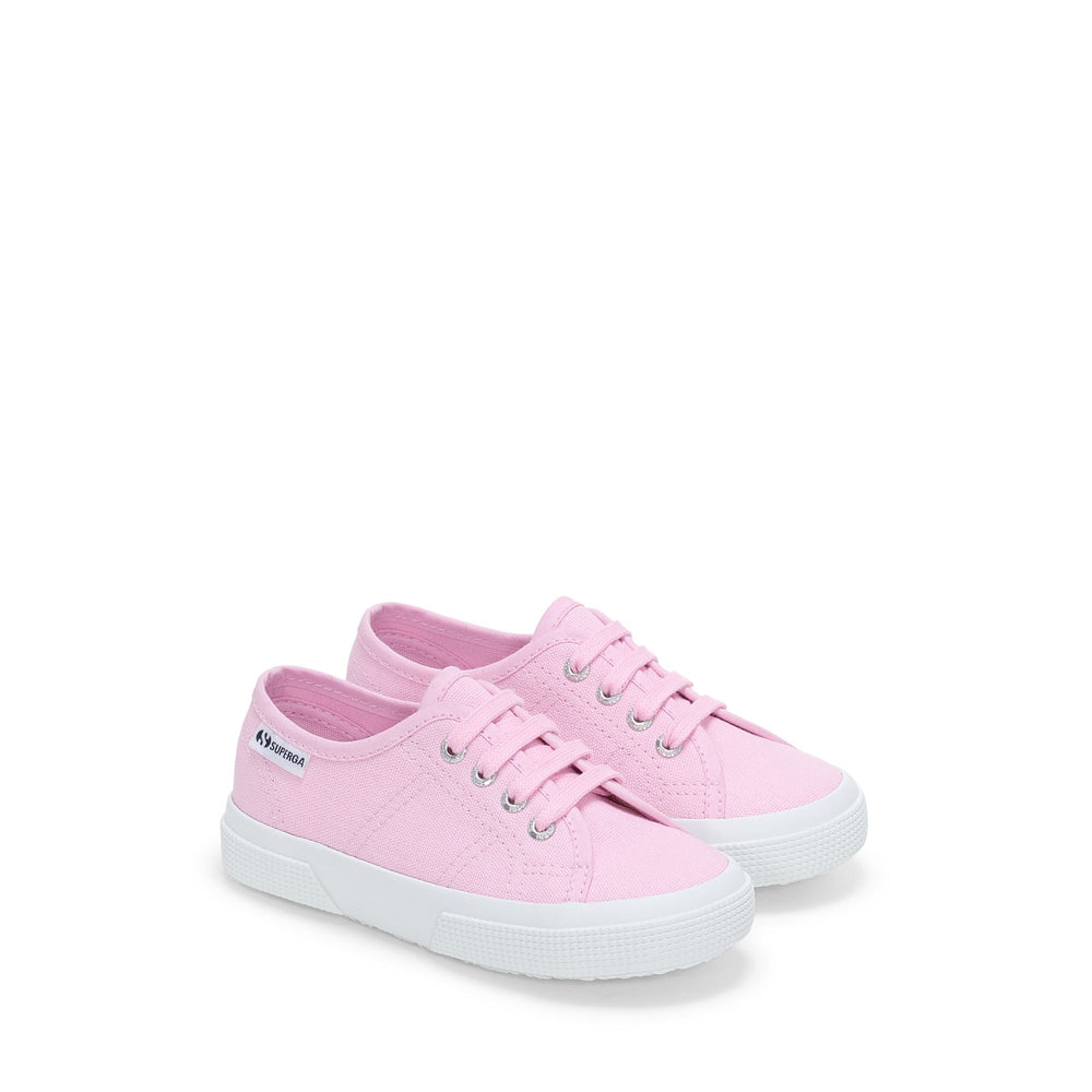 Kinder-Sneaker in Rosa mit Obermaterial aus Baumwolle 02