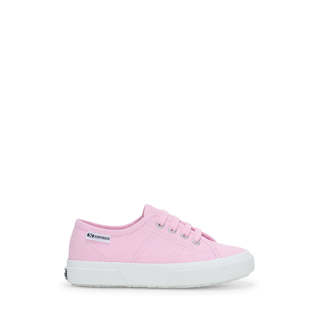 Kinder-Sneaker in Rosa mit Obermaterial aus Baumwolle 01