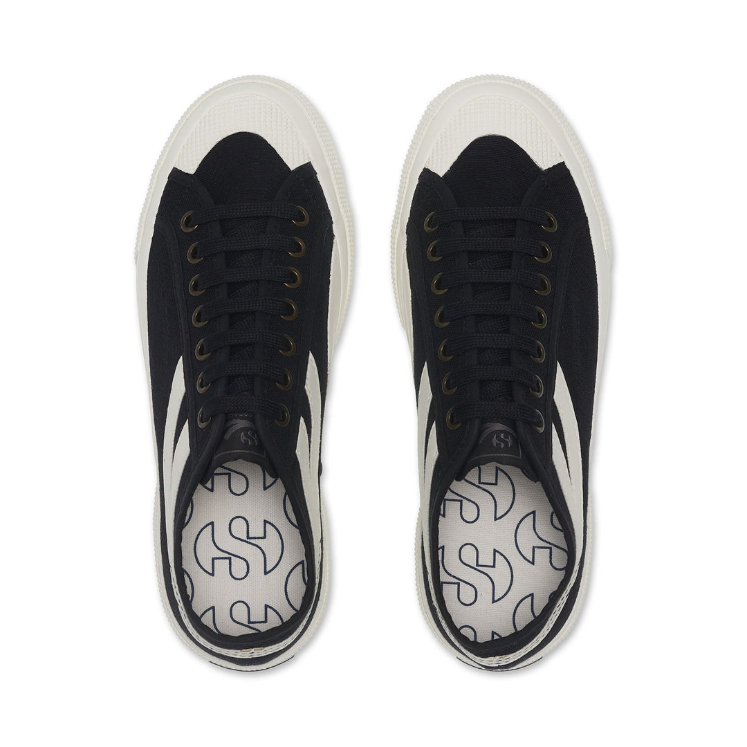 Unisex Black Sneakers with Canvas Upper main