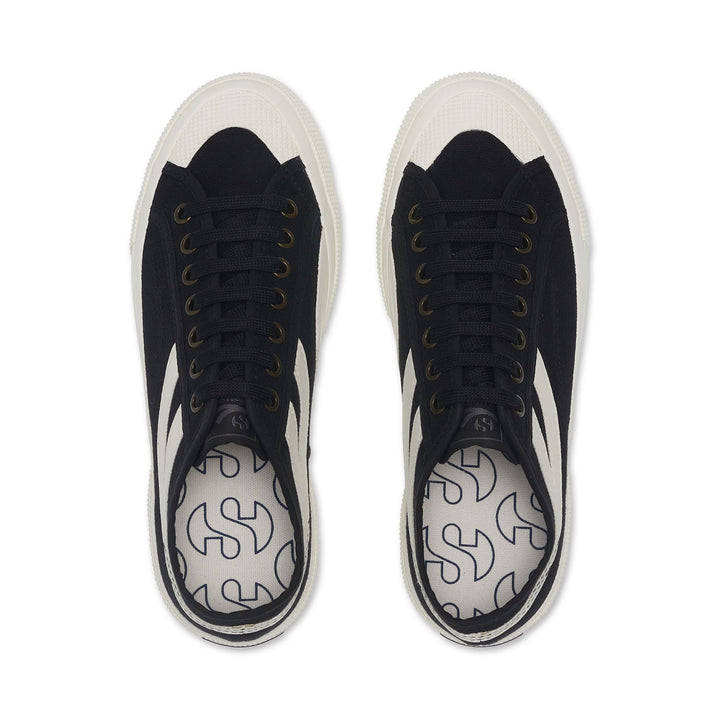 Unisex Black Sneakers with Canvas Upper 4