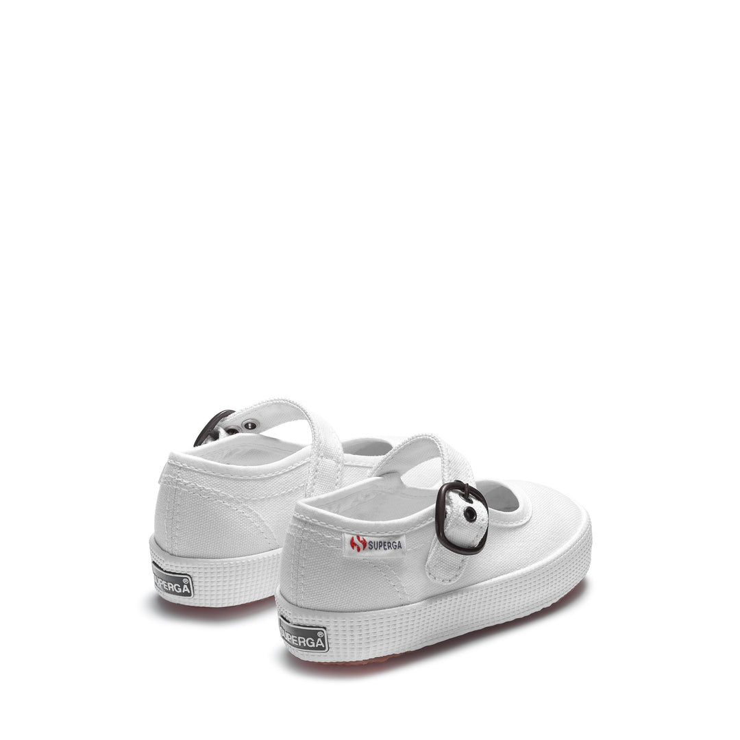 Weiße Ballerina-Sneakers für Mädchen mit Obermaterial aus Baumwolle main