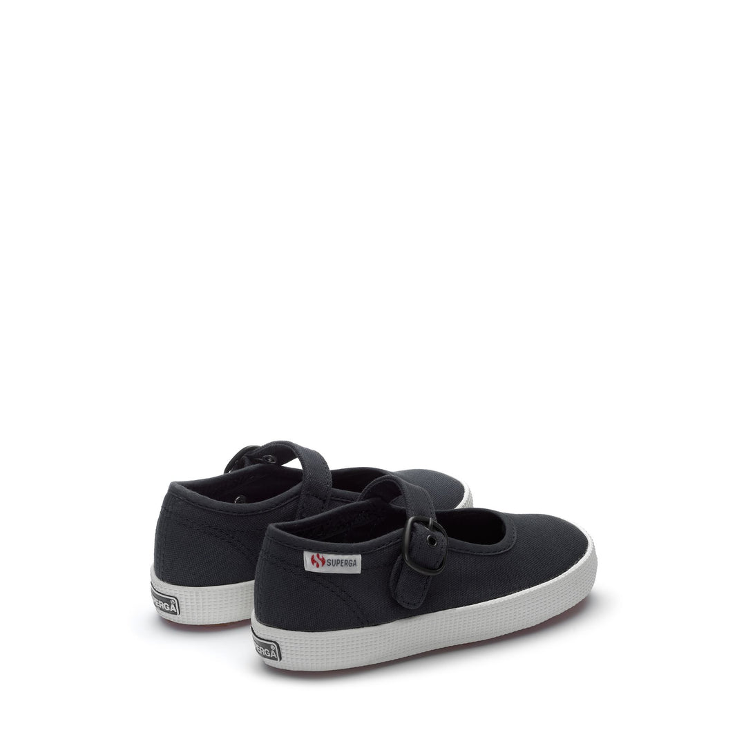 Mädchenballerina in Blaugrau mit Obermaterial aus Baumwolle main