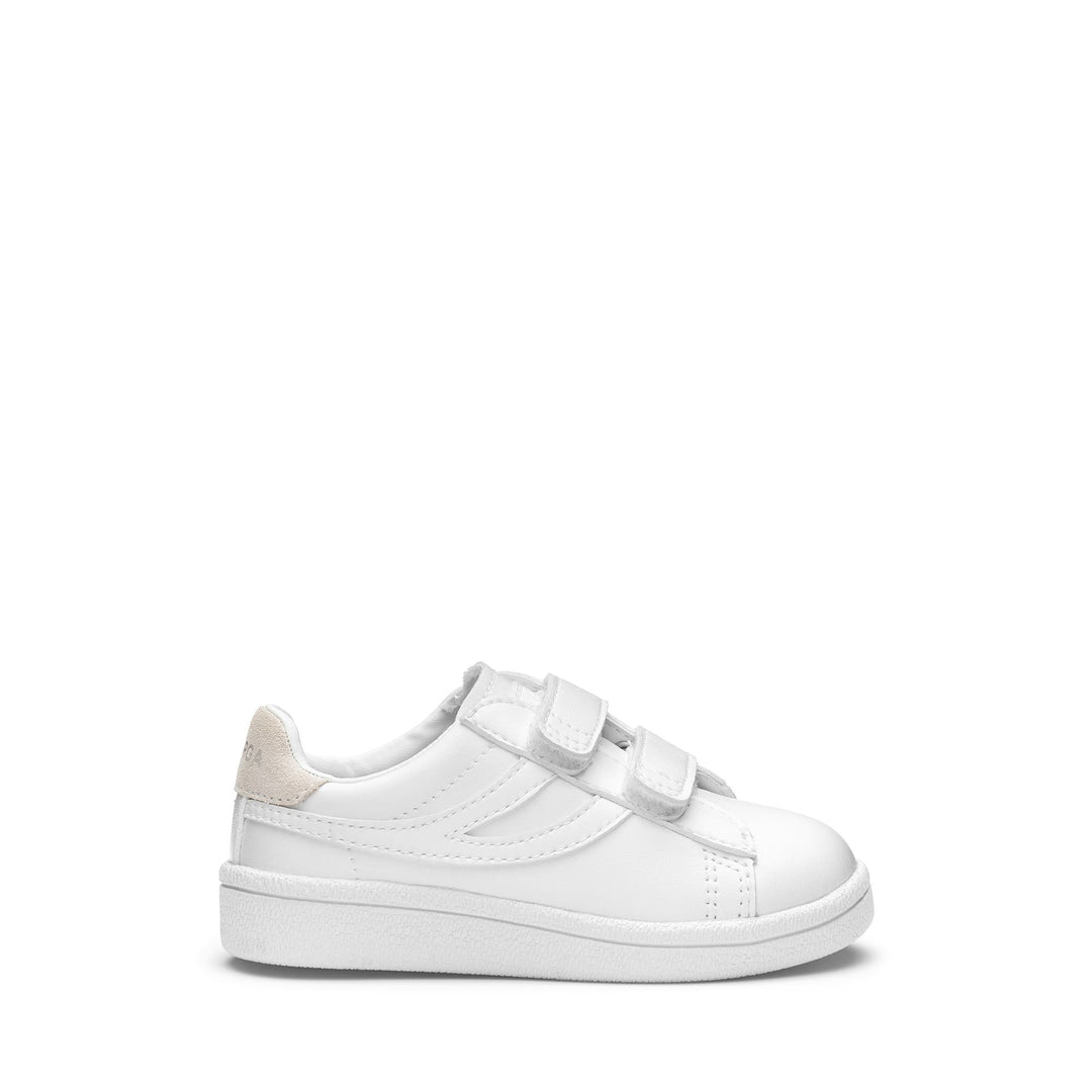 Total White Low Cut Sneakers für Kinder mit Obermaterial aus Synthetik 01