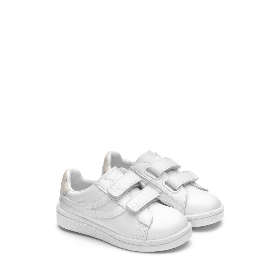 Total White Low Cut Sneakers für Kinder mit Obermaterial aus Synthetik main