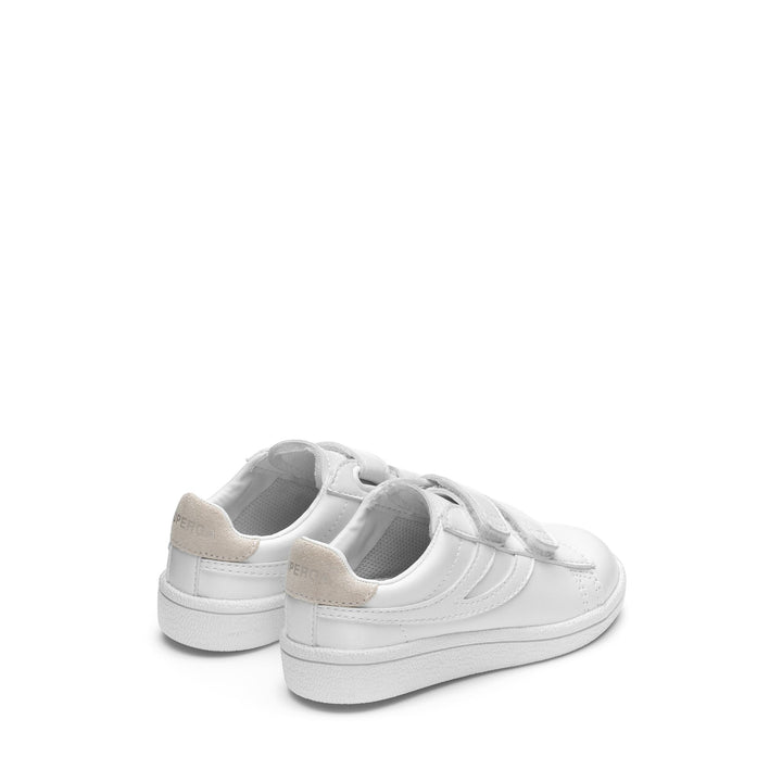 Total White Low Cut Sneakers für Kinder mit Obermaterial aus Synthetik 3