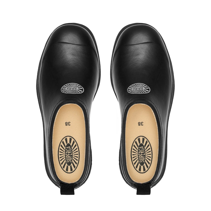 Unisex Low Cut Gummistiefel in Schwarz mit Baumwollfutter 4