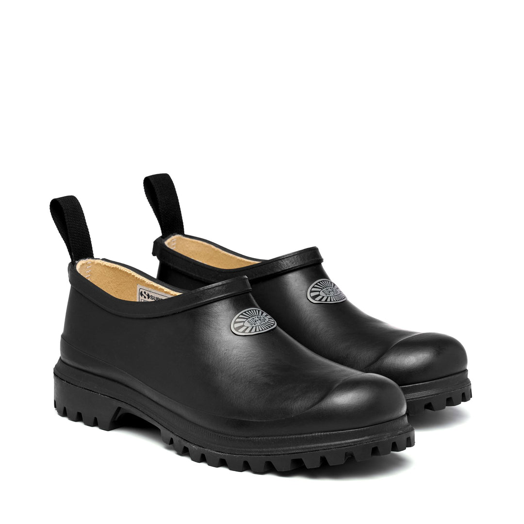 Unisex Low Cut Gummistiefel in Schwarz mit Baumwollfutter main
