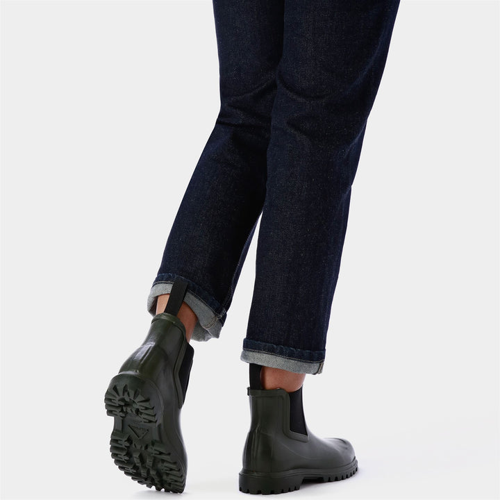 Unisex Mid Cut Gummistiefel Grün Sherwood mit Baumwollfutter 7