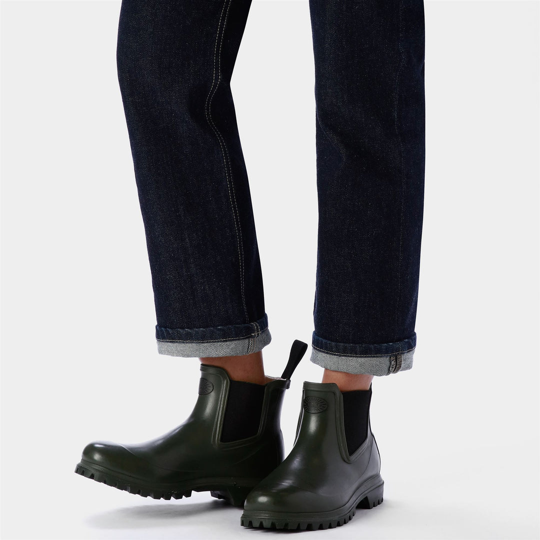 Unisex Mid Cut Gummistiefel Grün Sherwood mit Baumwollfutter main