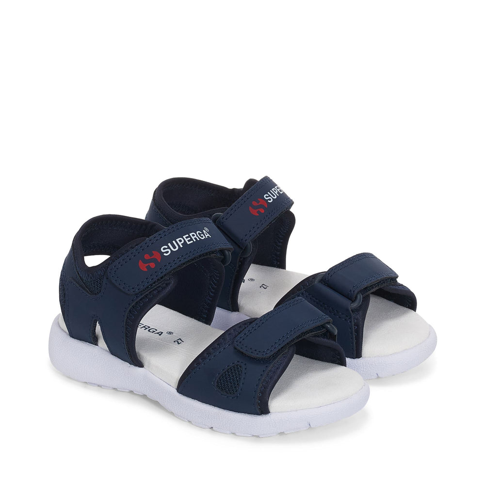 Blaue Sandalen für Kinder mit Obermaterial aus Synthetik 02