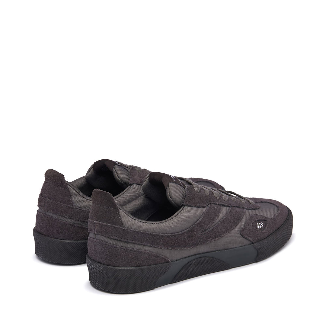 Graue Unisex-Sneaker mit niedrigem Schnitt und Obermaterial aus Wildleder und Nylon main