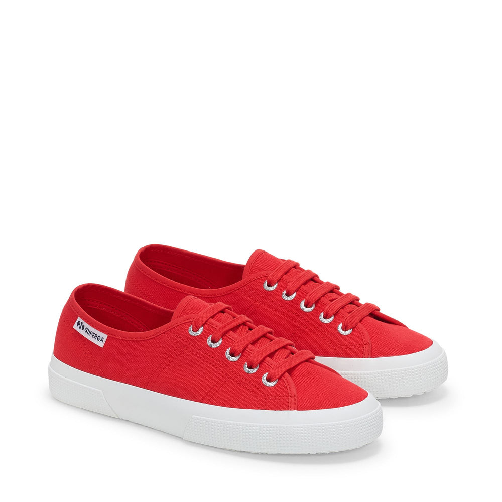 Unisex Red Sneakers with Cotton Upper 02