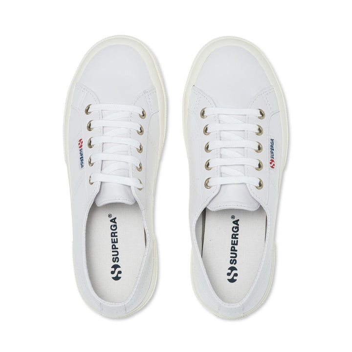Sneakers unisex bianco ottico con tomaia in pelle nappa 4