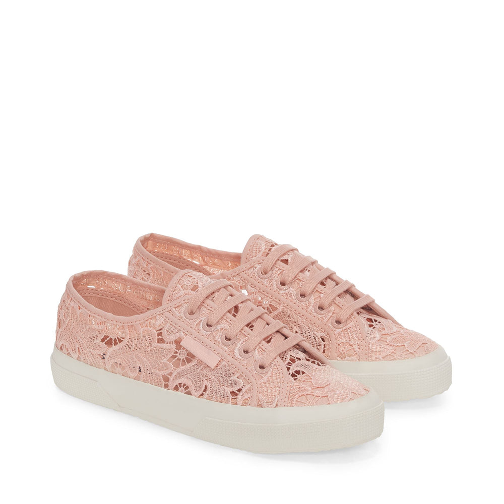 Woman's Pink Sneakers with Cotton Upper 02