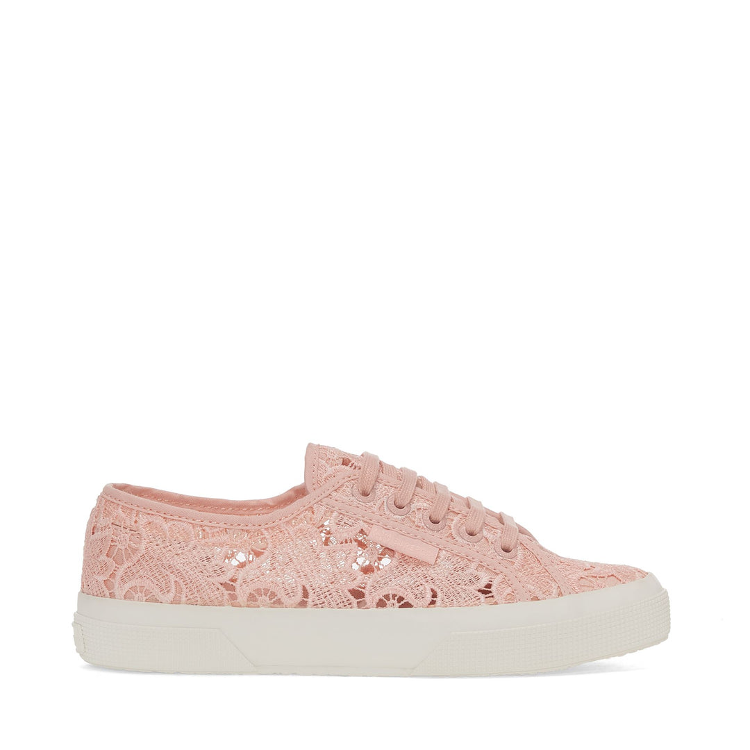 Woman's Pink Sneakers with Cotton Upper 01