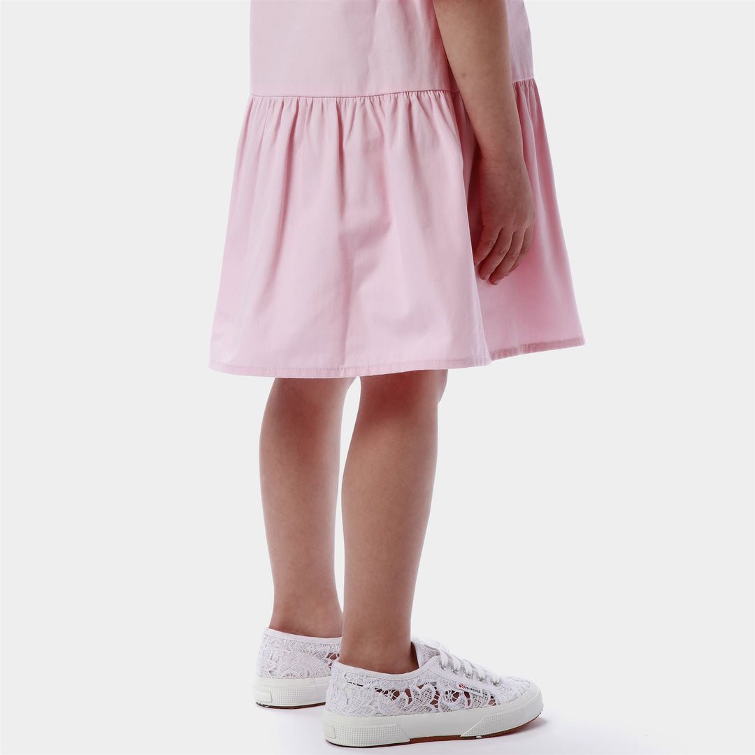 Weiße Mädchen-Sneaker mit Obermaterial aus Makramee-Spitze main