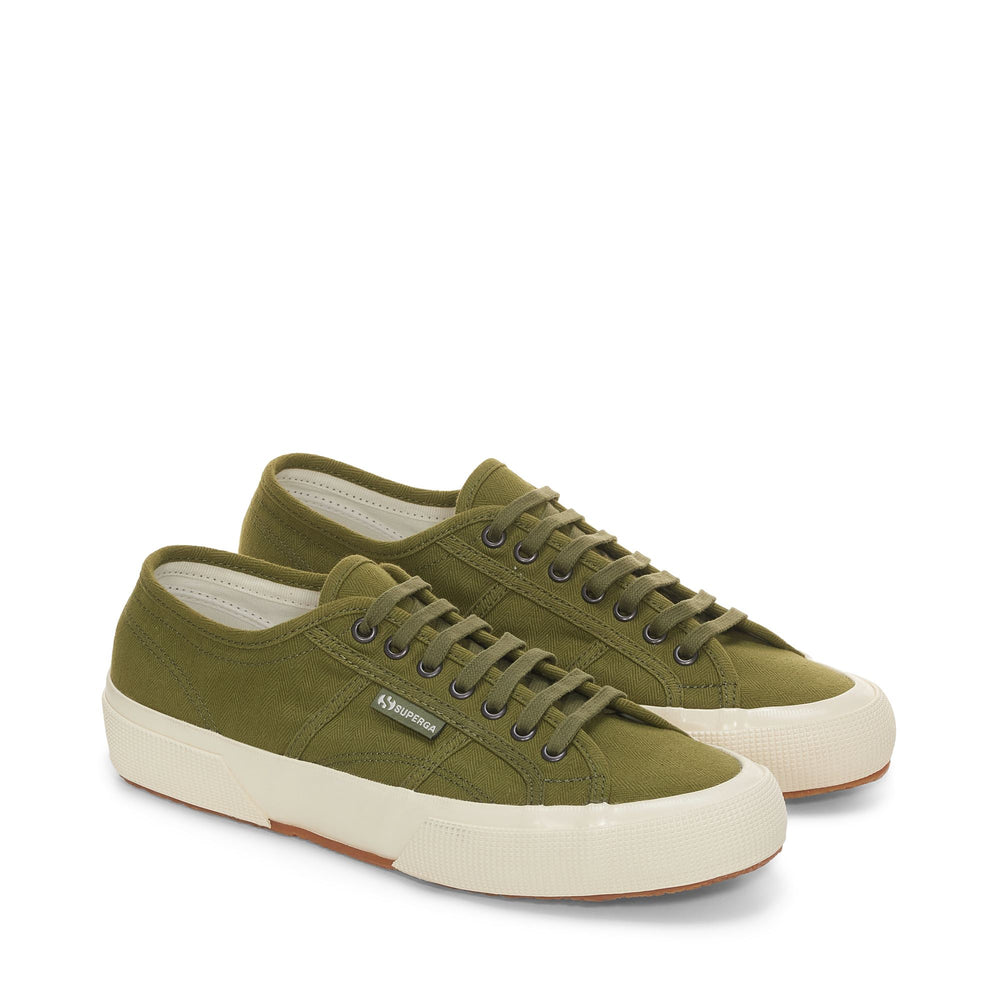 Grüne Low Cut Unisex-Sneaker mit Obermaterial aus Baumwolle 02
