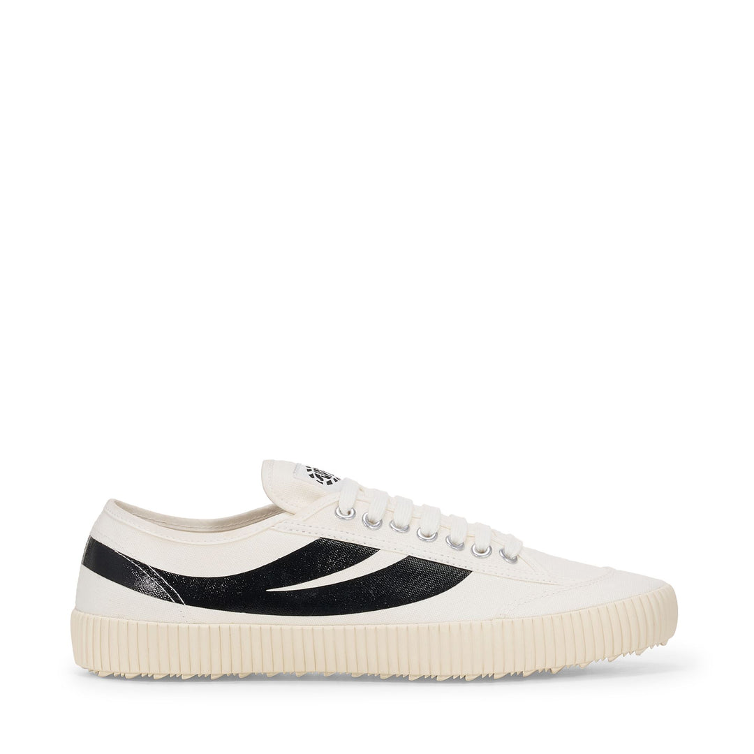 Weiße Low Cut-Sneakers mit Baumwollobermaterial 01