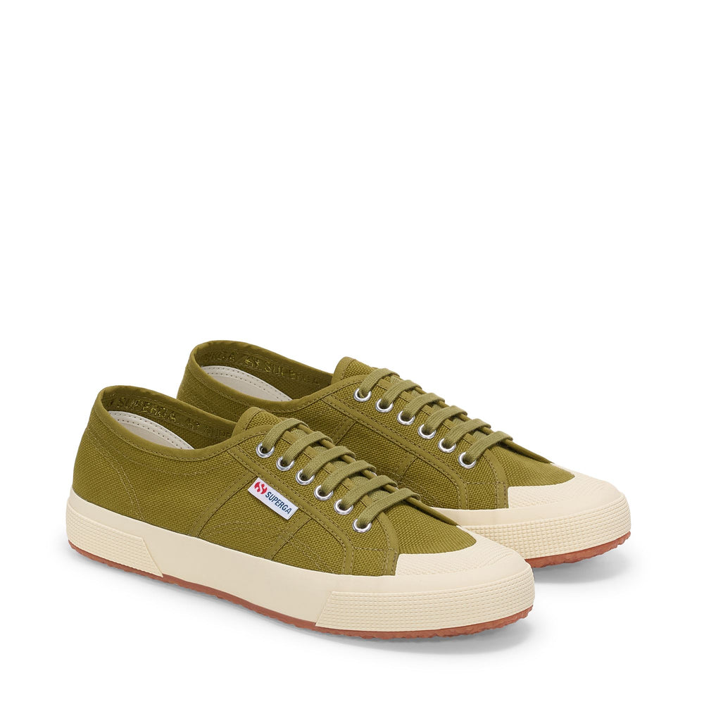 Grüne Low Cut Sneakers für Unisex mit Obermaterial aus Baumwolle 02