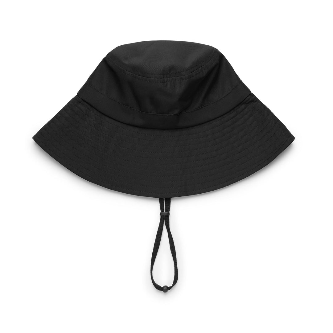 Schwarzer Unisex-Bucket-Hut aus wasserabweisendem Stoff main