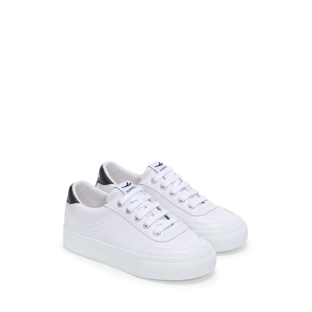 Weiße Low Cut Sneakers für Kinder mit Obermaterial aus Baumwolle 02